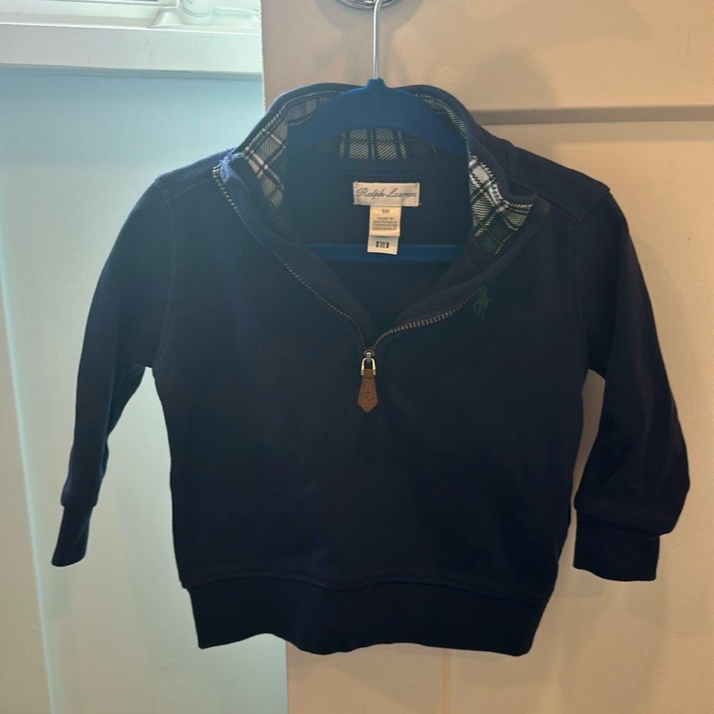 Polo Ralph Lauren Navy Cotton Interlock Pullover -Size 9M